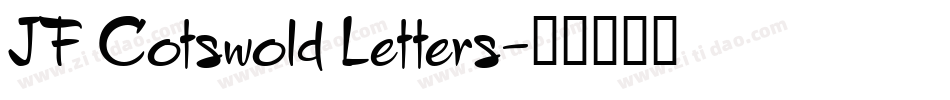 JF Cotswold Letters字体转换